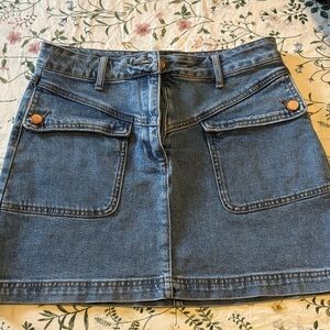 House of Harlow 1960 Blue Denim Mini Skirt